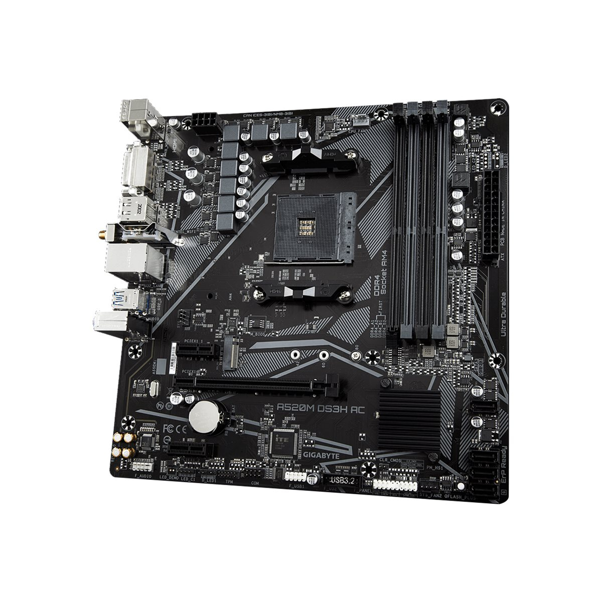 Gigabyte A520M DS3H AC AM4 Mainboard