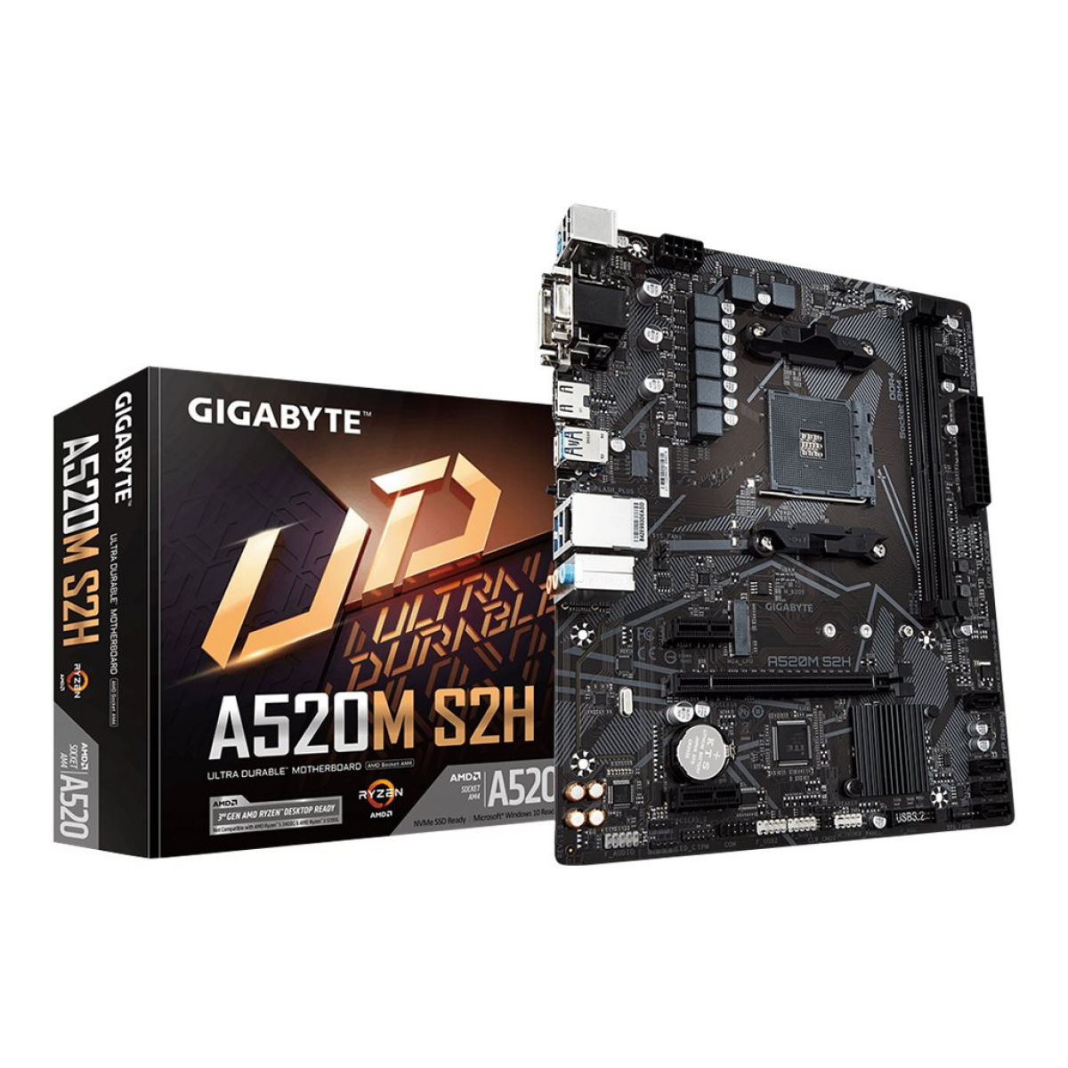 Gigabyte A520M S2H AM4 Mainboard