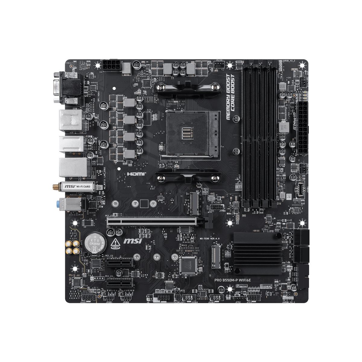 MSI PRO B550M-P WIFI6E Sockel AM4 micro-ATX Mainboard