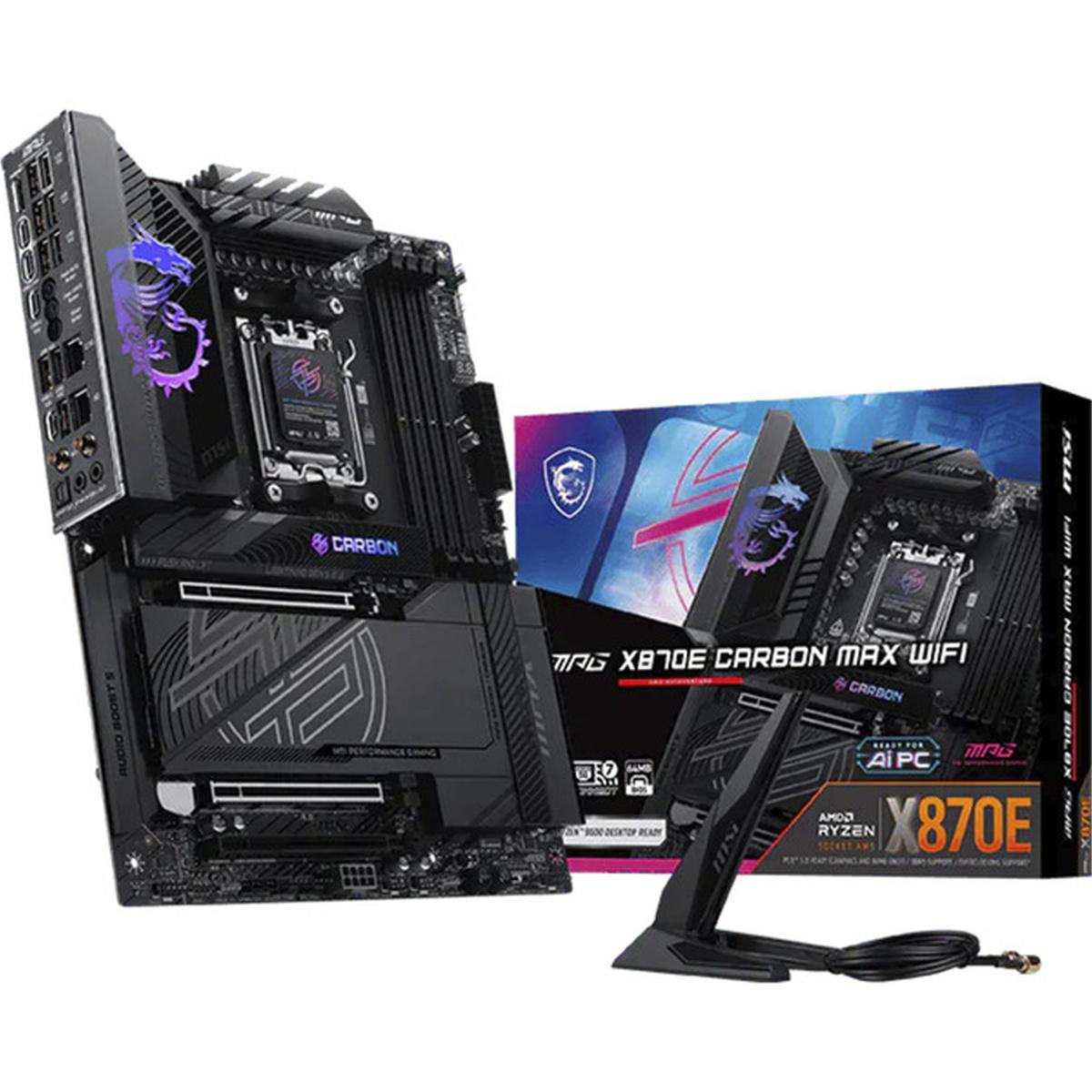 MSI MPG X870E Carbon Max WiFi AM5 ATX Mainboard