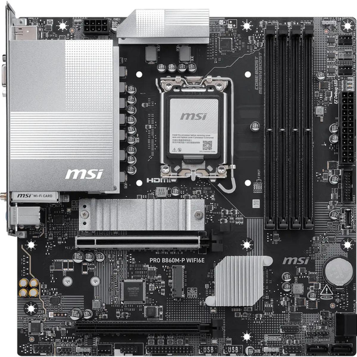 MSI PRO B860M-P WiFi6E Sockel 1851 mATX Mainboard