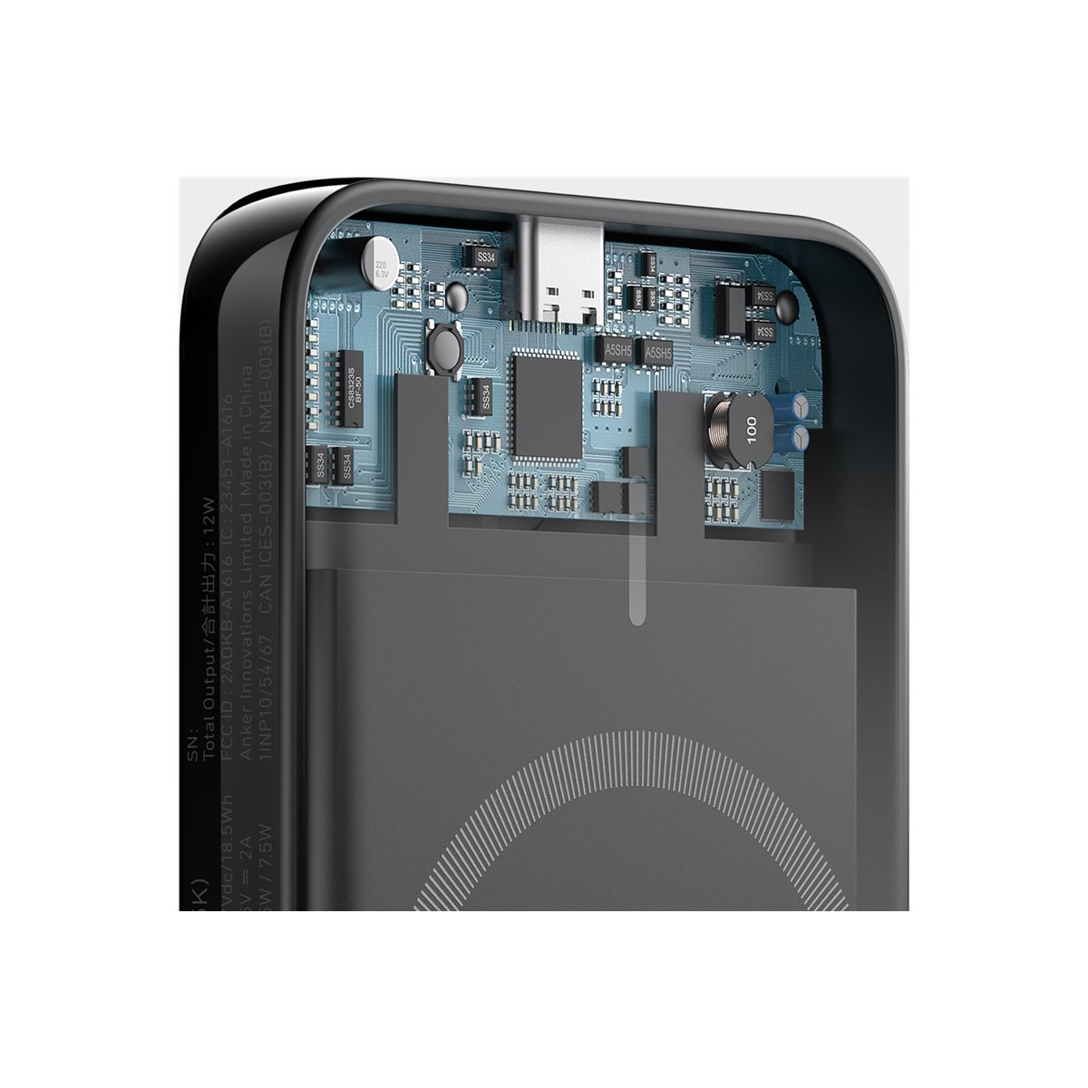 Anker PowerCore 321 MagGo 5K Powerbank schwarz