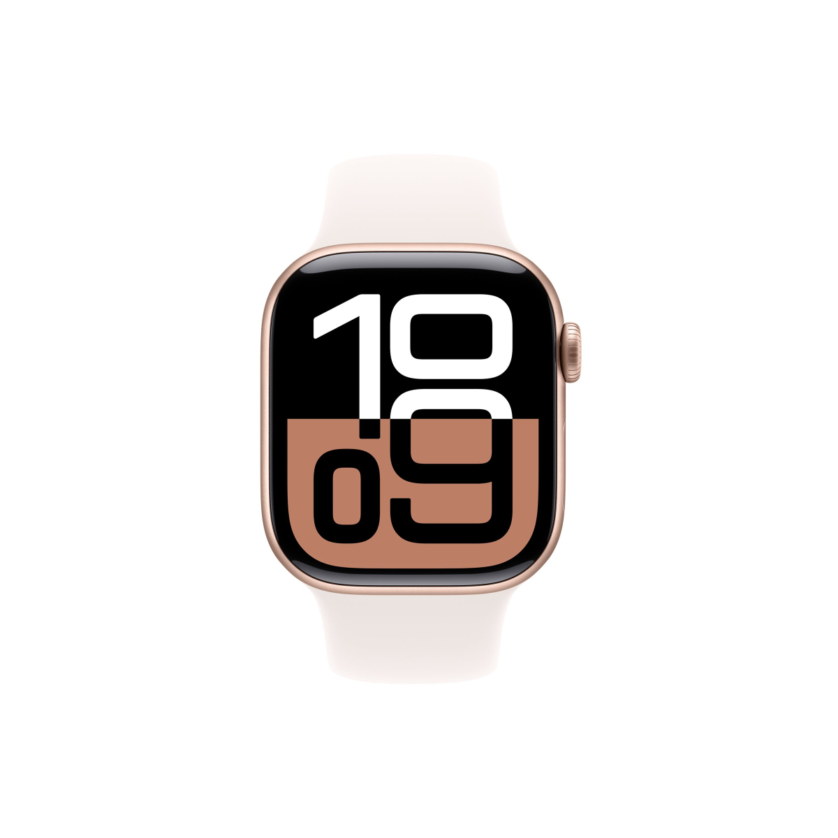 Apple Watch Series 10 4G 42mm Aluminium Roségold Sportarmband Blassrosa S/M