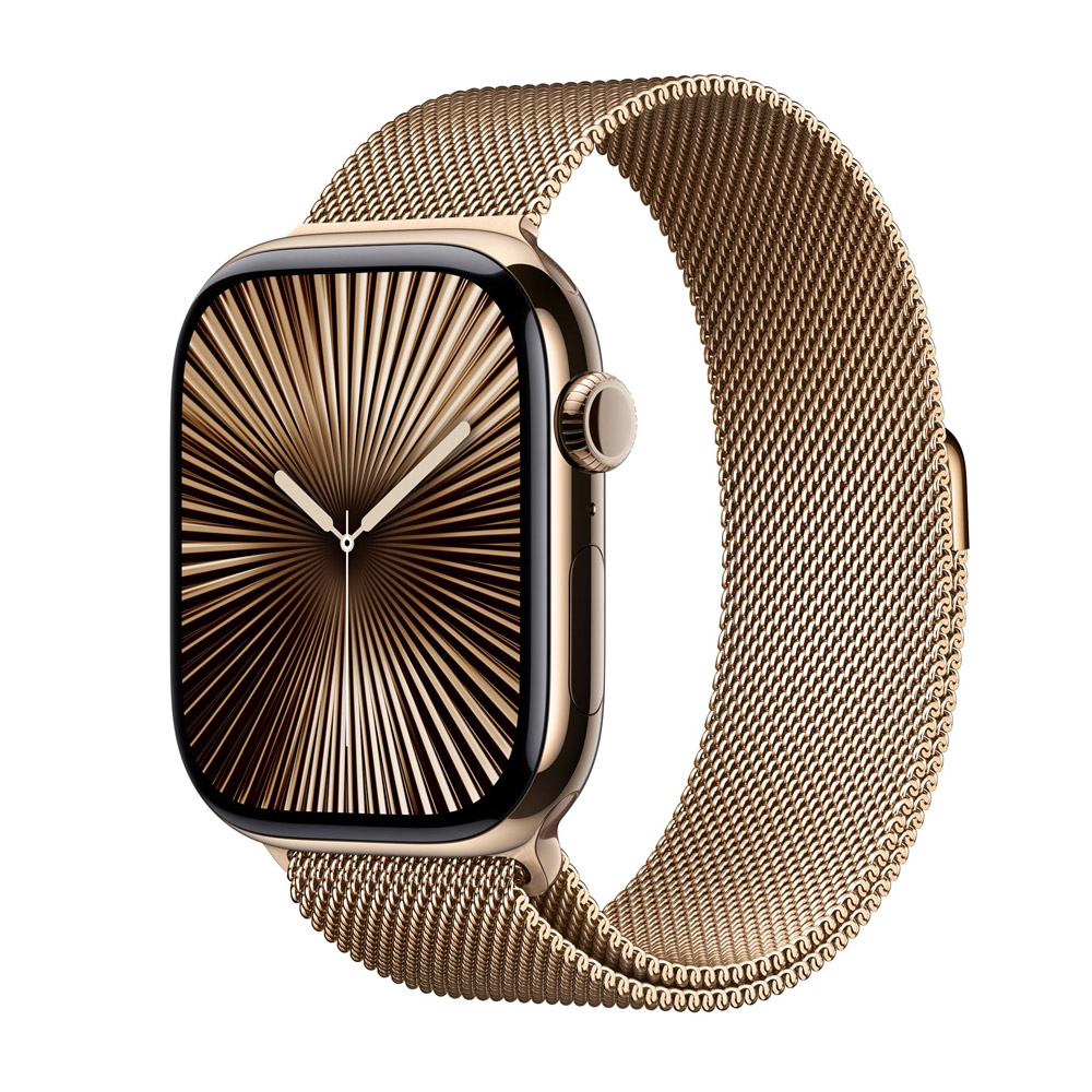 Apple Watch Series 10 4G 46mm Titan Gold Milanaise Gold M/L