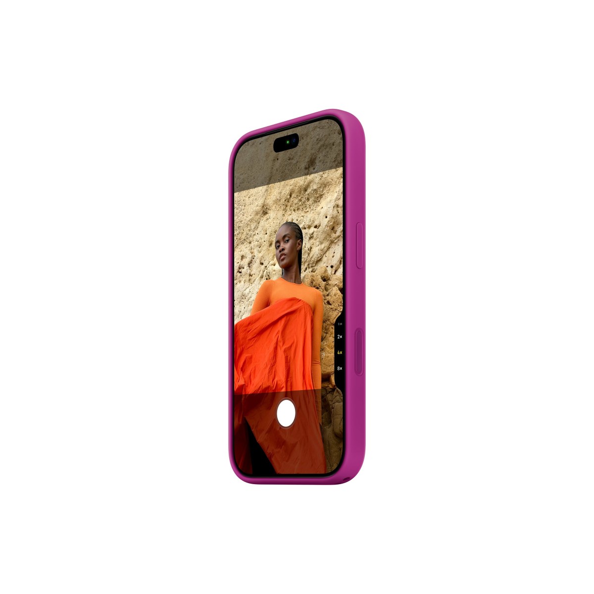 Apple Silikon Case mit MagSafe für iPhone 18 Pro magenta