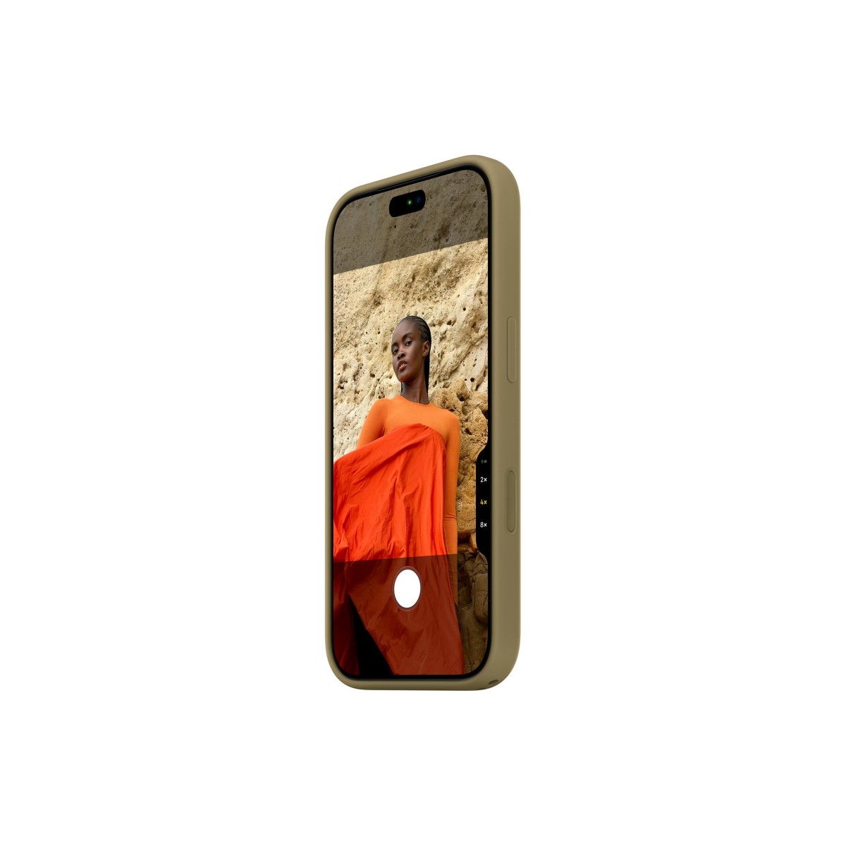 Apple Silikon Case mit MagSafe für iPhone 18 Pro olive