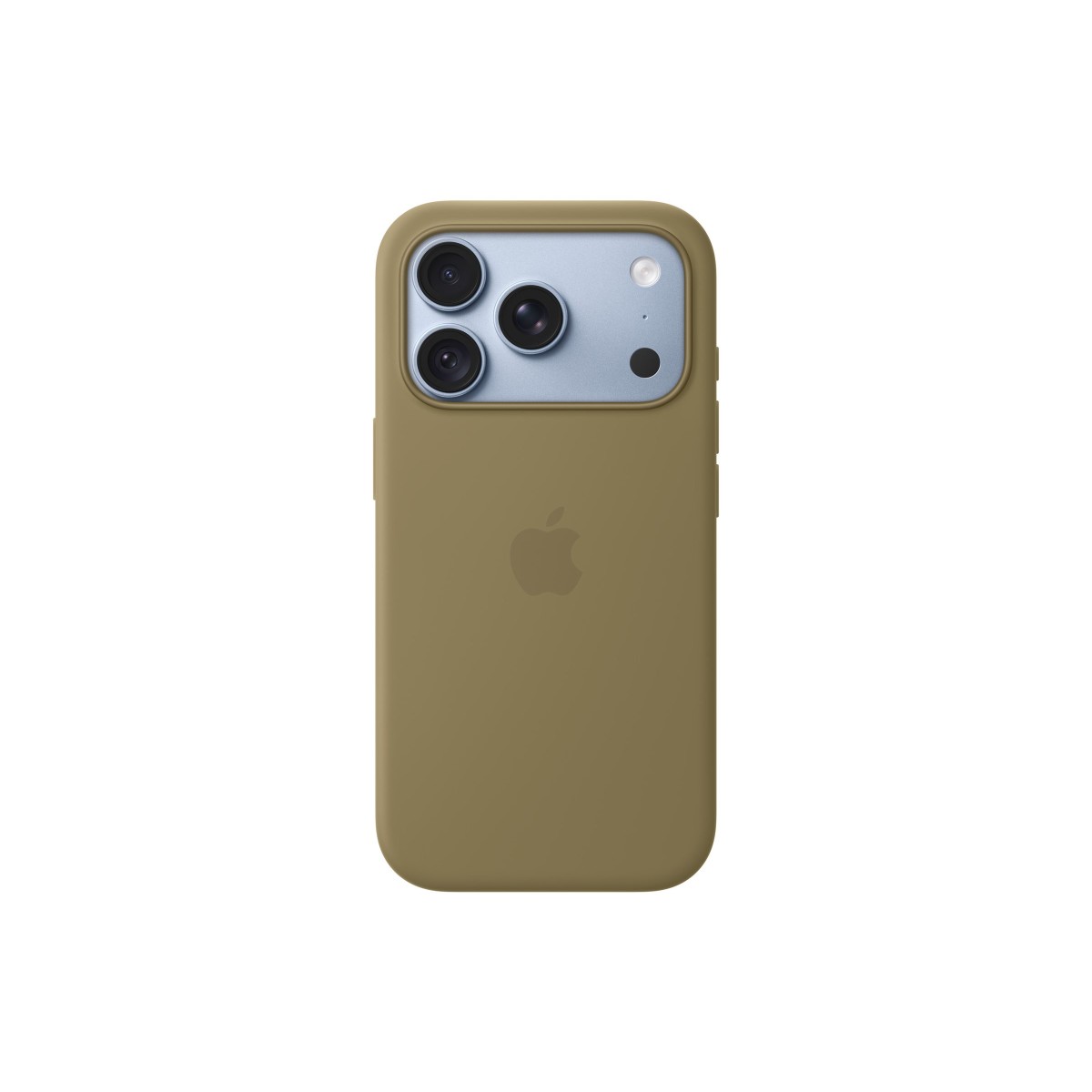 Apple Silikon Case mit MagSafe für iPhone 18 Pro olive