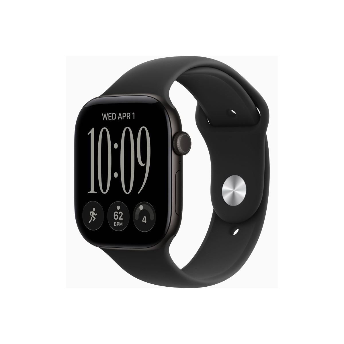 Apple Watch Series 12 GPS + Cellular 46mm Aluminium Smartwatch Sportarmband S/M schwarz