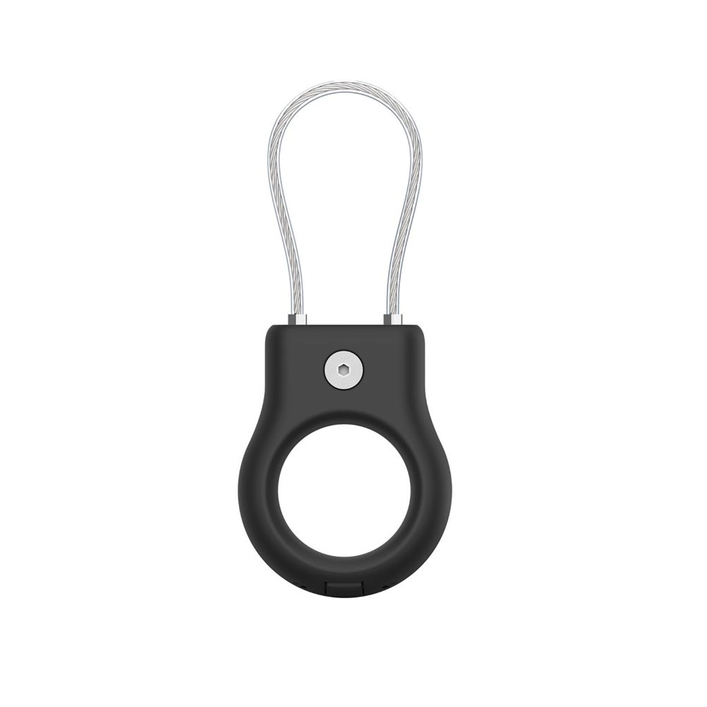 Belkin AirTag Schutzhülle mit Drahtseil schwarz