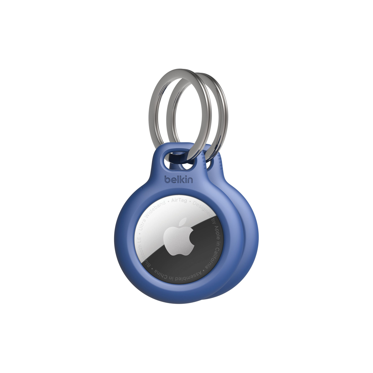 Belkin AirTag Hülle mit Schlüsselanhänger 2er-Pack blau