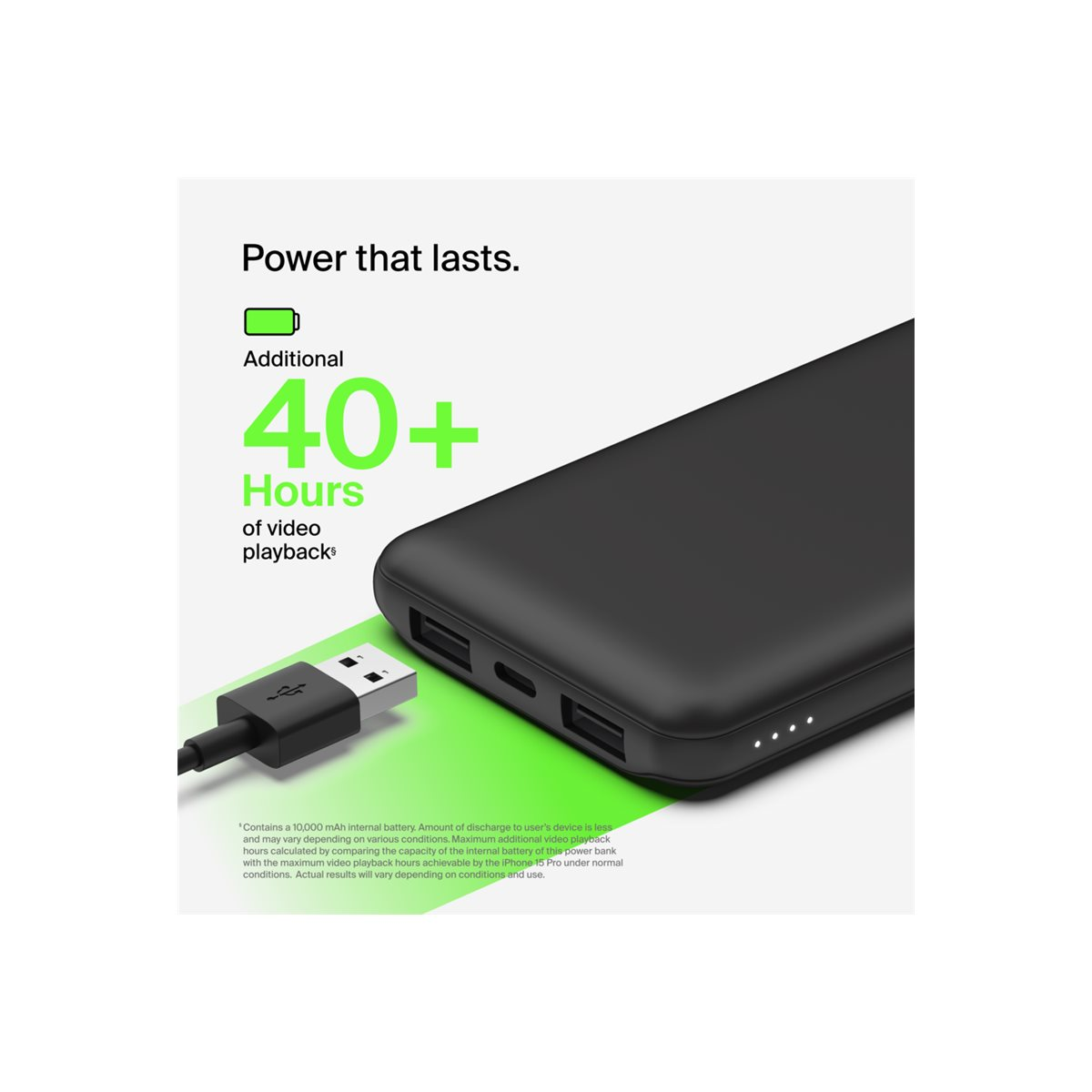 Belkin Powerbank 10000mAh USB-C schwarz