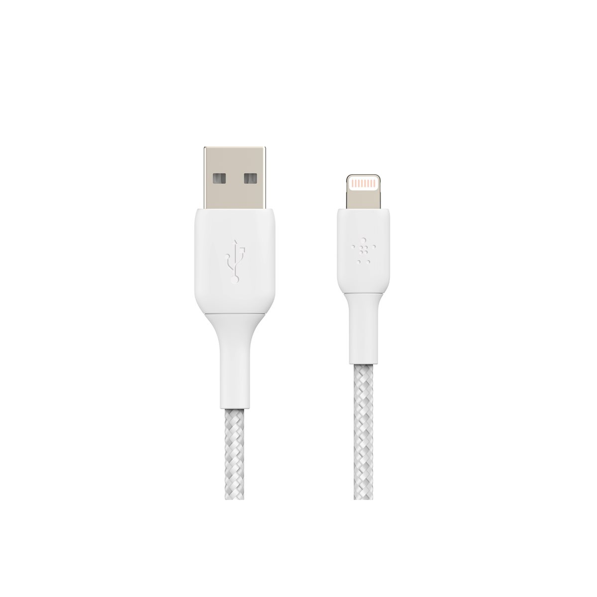 Belkin BoostCharge Lightning-Kabel geflochten 2m weiß