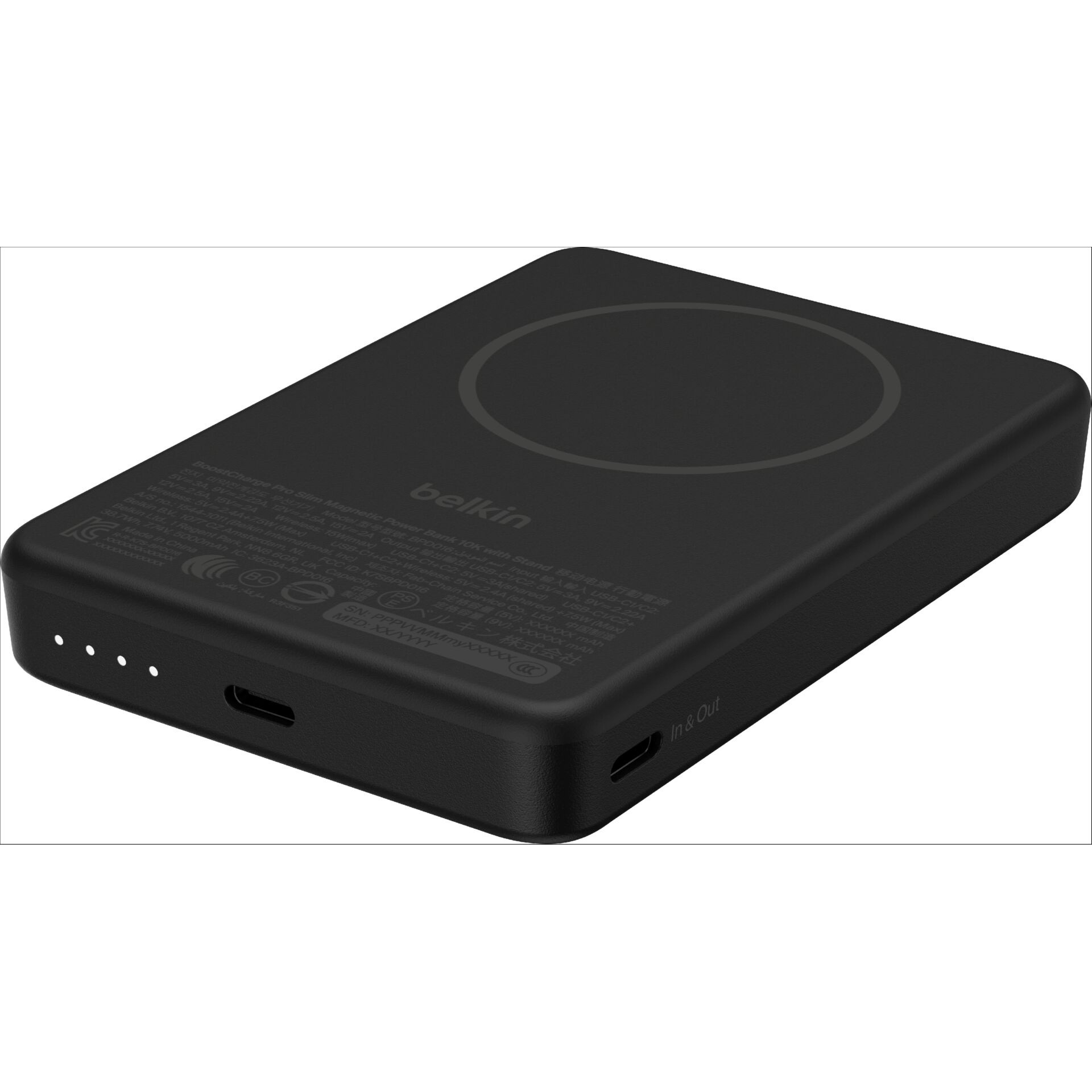 Belkin BoostCharge 10.000mAh magnetische Powerbank mit Ständer Qi2 schwarz
