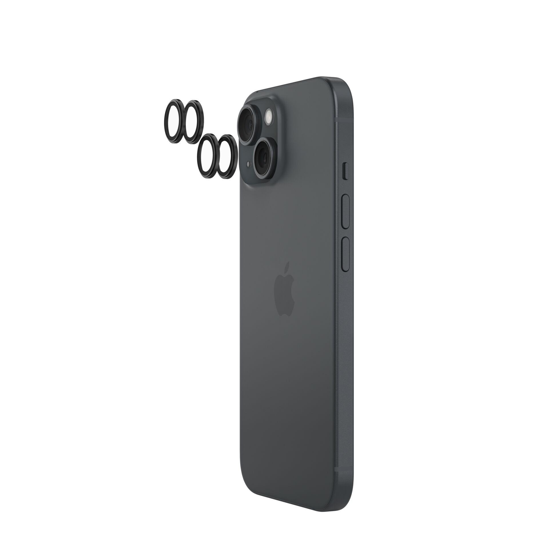 Belkin ScreenForce TemperedGlass Kameraschutz für Apple iPhone 15 und iPhone 15 Plus 2er-Pack