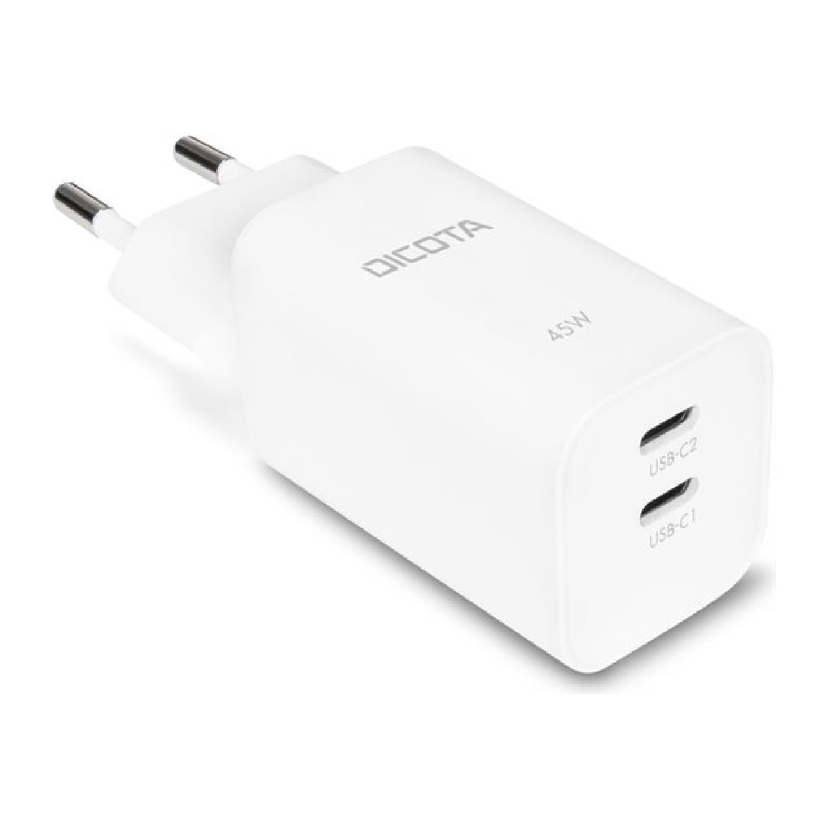 Dicota 2-Port GaN Wall Charger 45W USB-Ladegerät