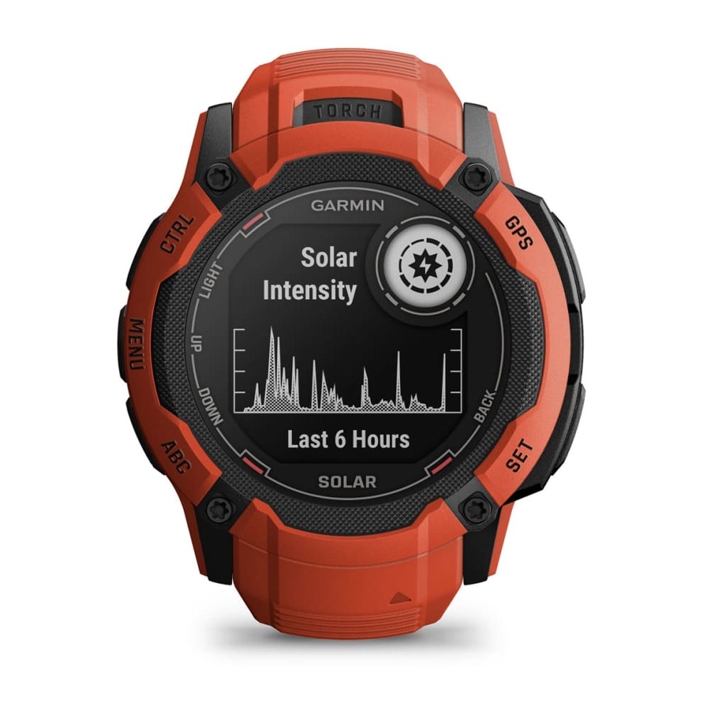 Garmin INSTINCT 2X Solar Multisport-Smartwatch rot