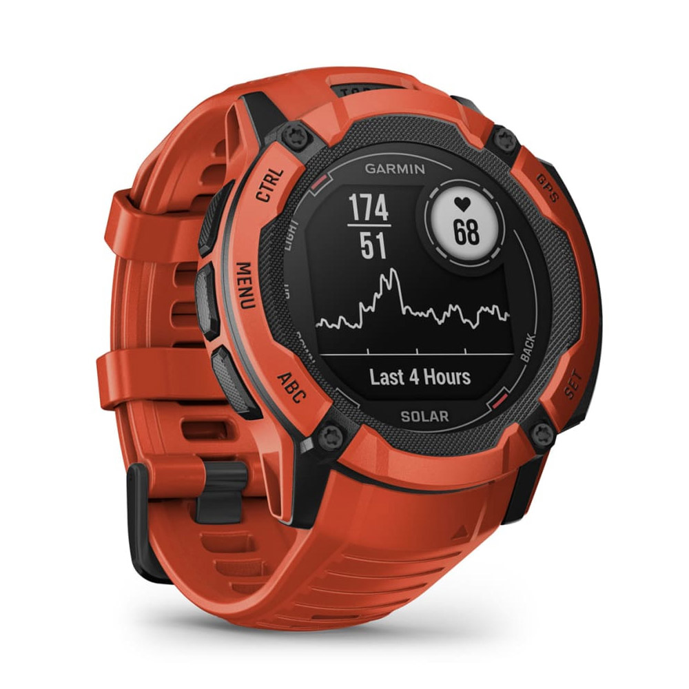 Garmin INSTINCT 2X Solar Multisport-Smartwatch rot