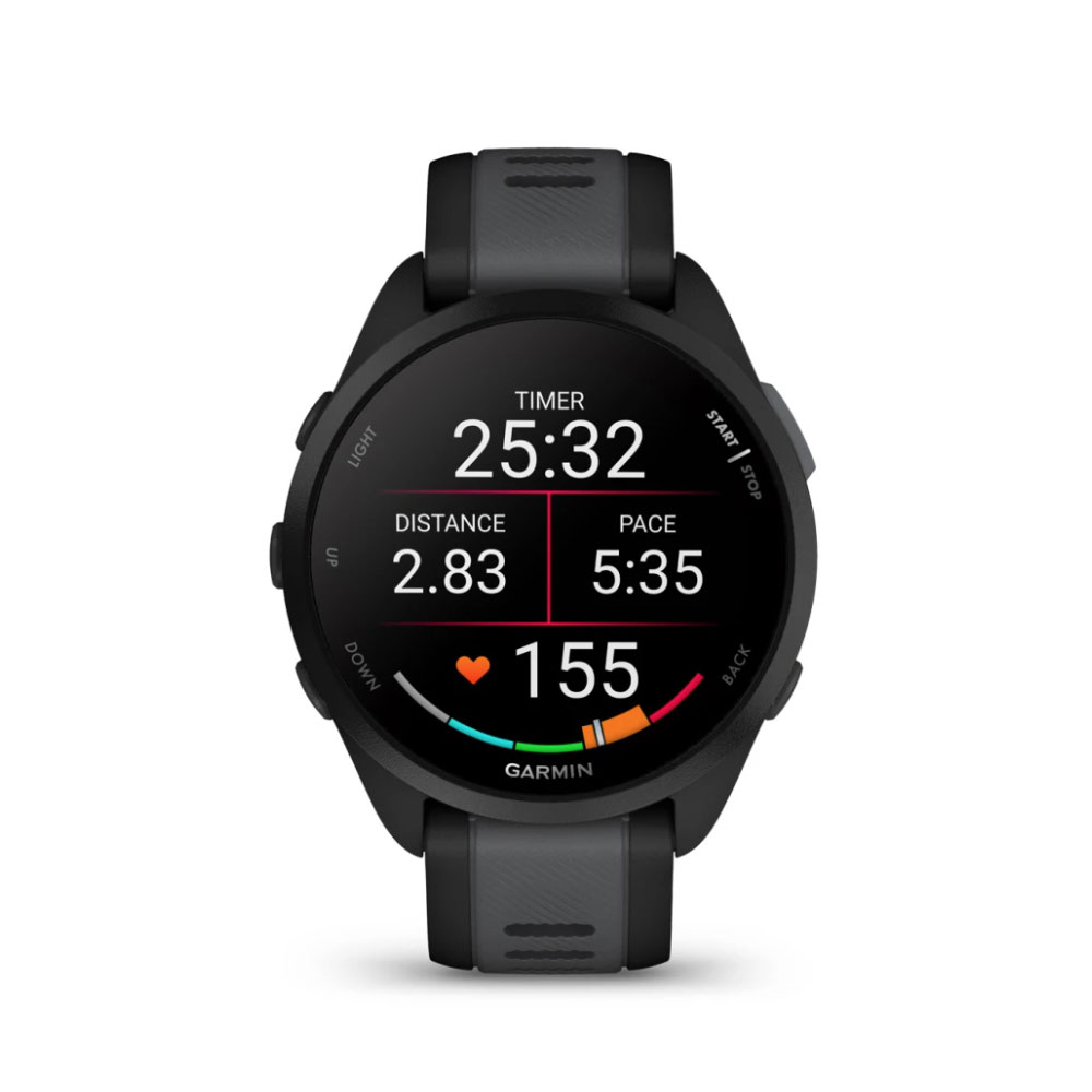Garmin Forerunner 165 GPS-Smartwatch schwarz/schiefergrau (2.Wahl)