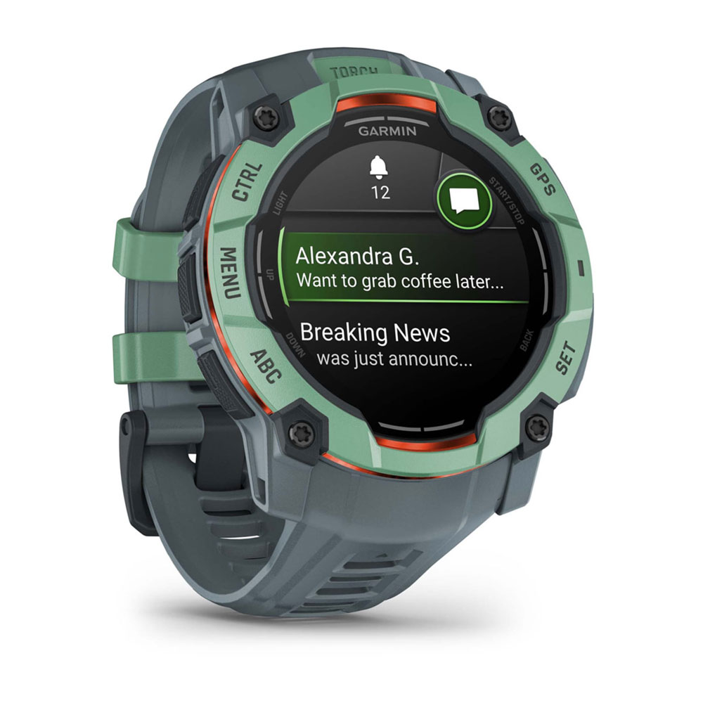 Garmin Instinct 3 50mm AMOLED GPS-Smartwatch twilight/neo tropic