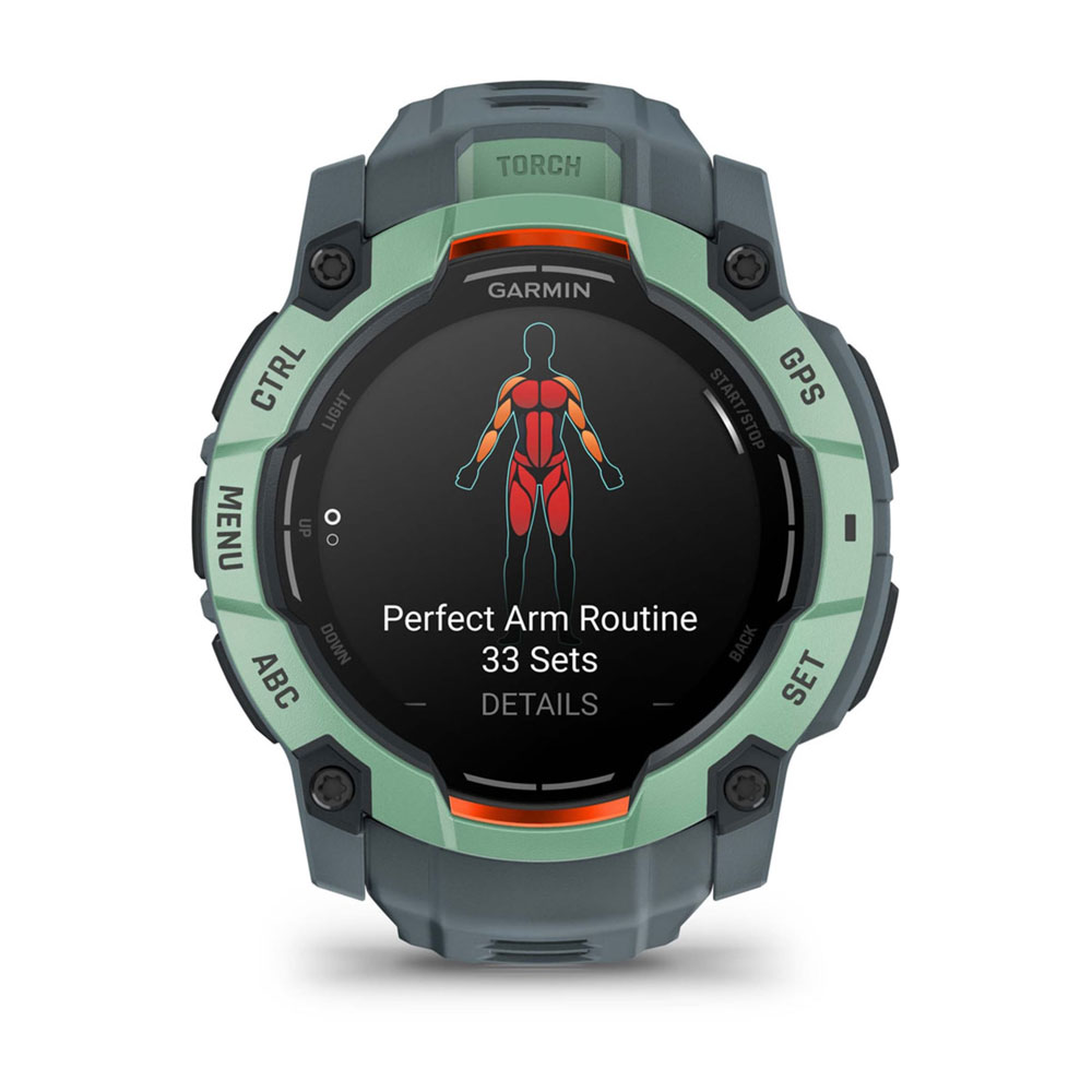 Garmin Instinct 3 50mm AMOLED GPS-Smartwatch twilight/neo tropic