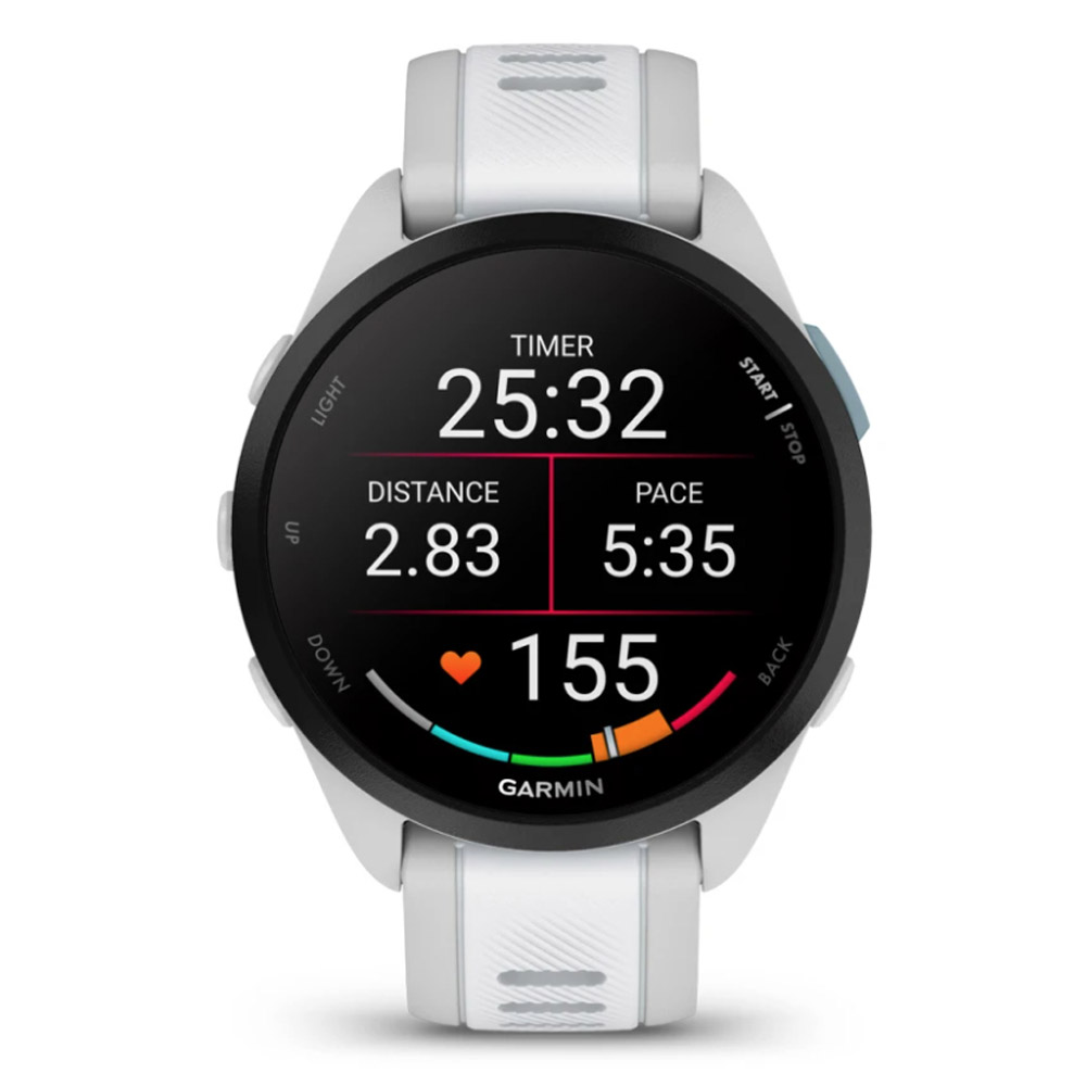 Garmin Forerunner 165 Sportuhr dunstgrau/steinweiss