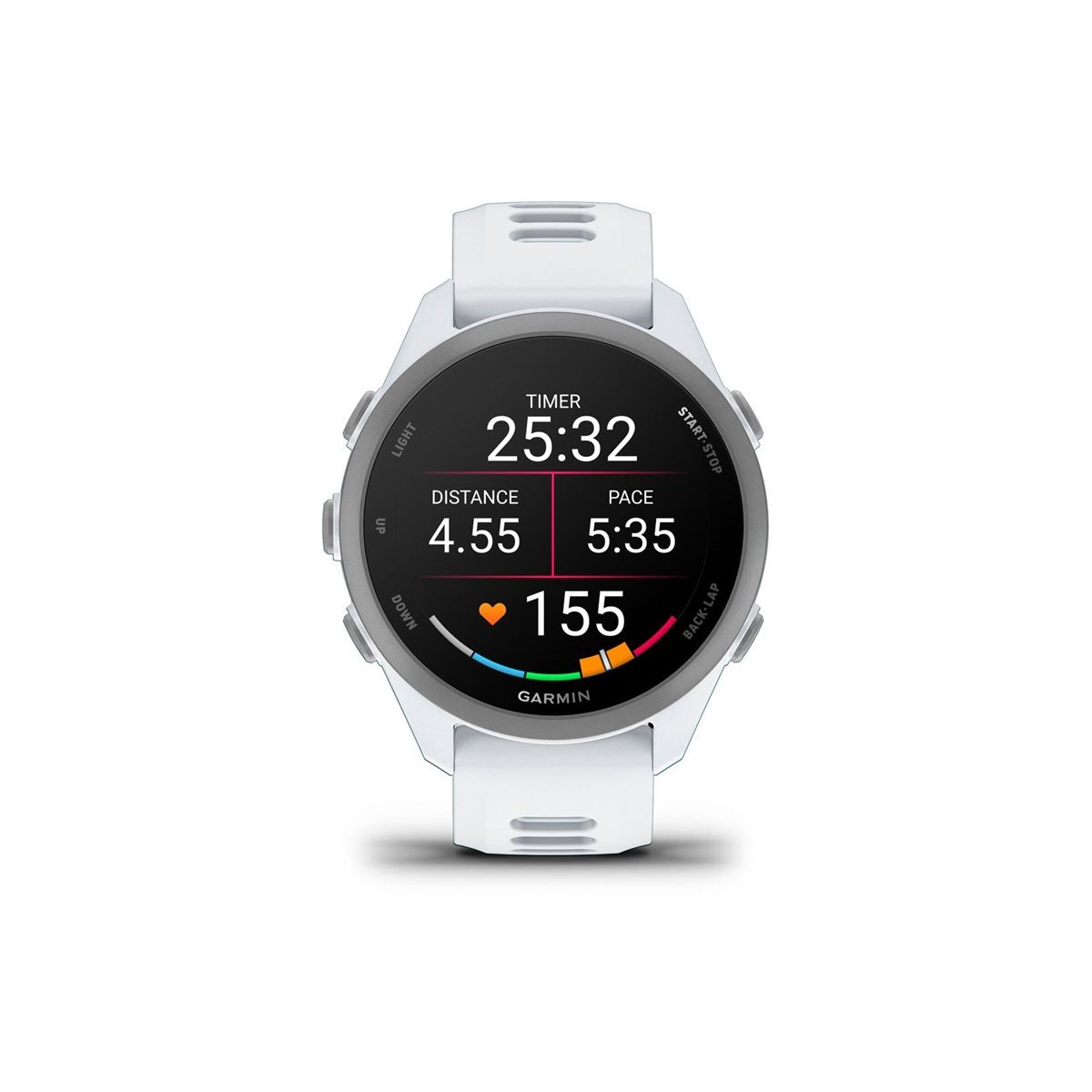Garmin Forerunner 170 43mm GPS-Smartwatch whitestone/cloud blue