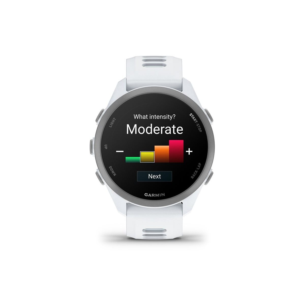Garmin Forerunner 170 43mm GPS-Smartwatch whitestone/cloud blue
