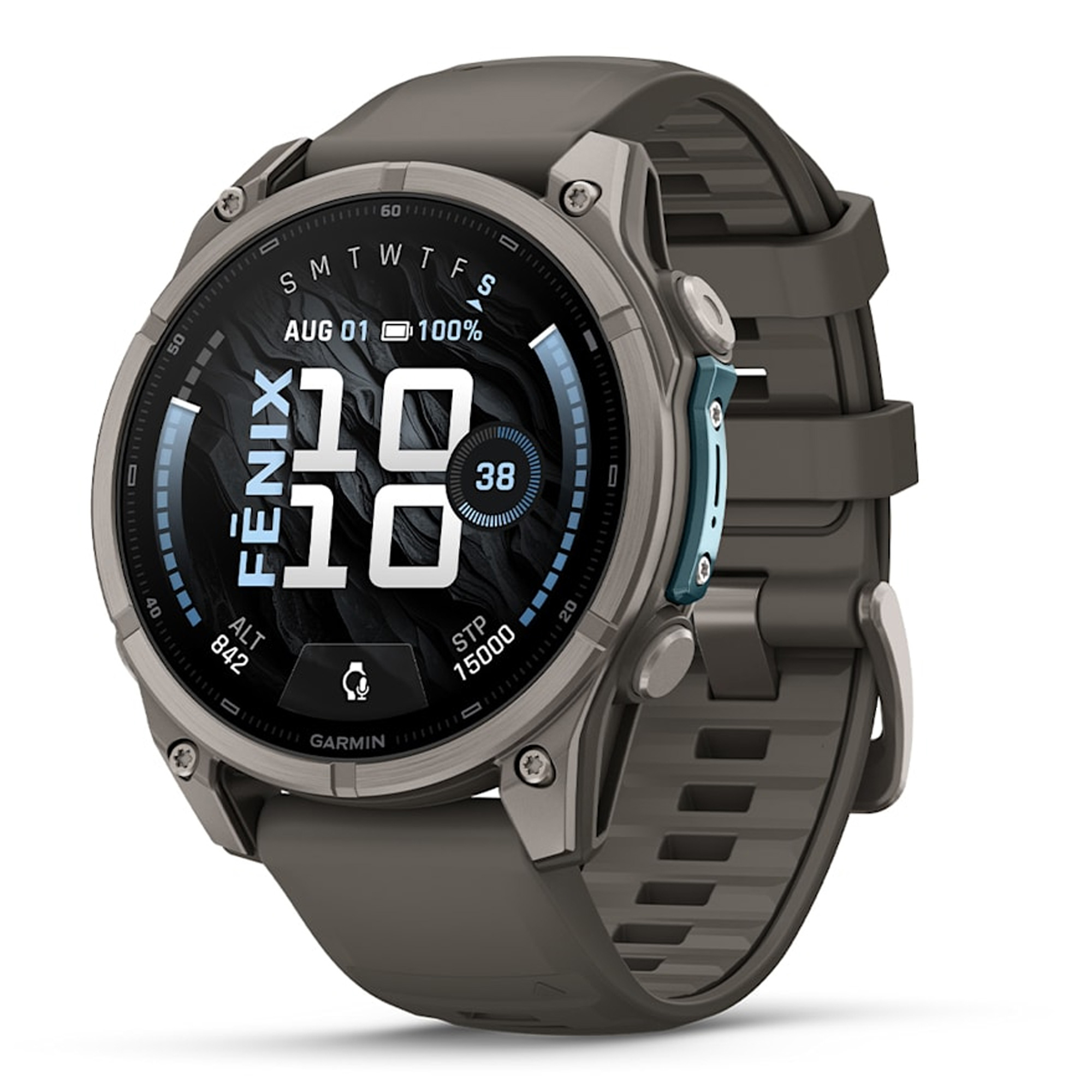 Garmin fenix 9 51mm GPS-Multisport-Smartwatch kieselgrau/titan