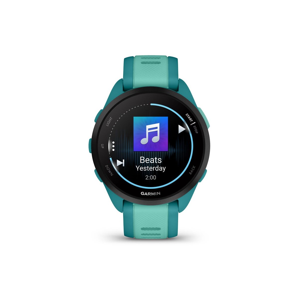 Garmin Forerunner 165 Music 43mm GPS-Laufuhr türkis/aqua