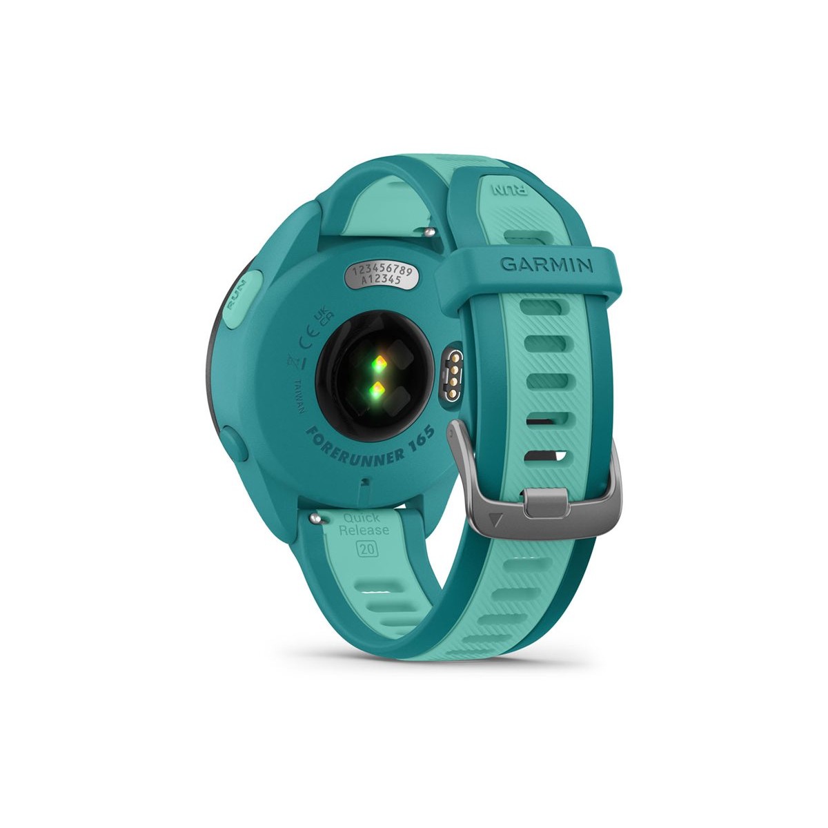 Garmin Forerunner 165 Music 43mm GPS-Laufuhr türkis/aqua