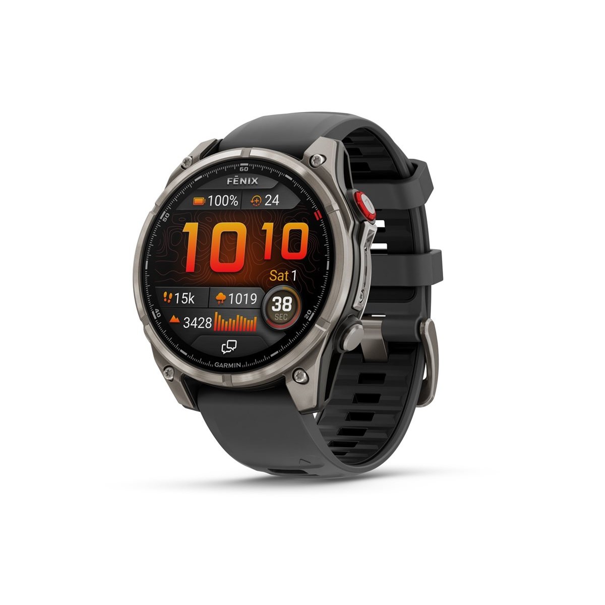 Garmin fenix 8 Pro Sapphire AMOLED 47mm Titan GPS-Multisport-Smartwatch graphit/schwarz