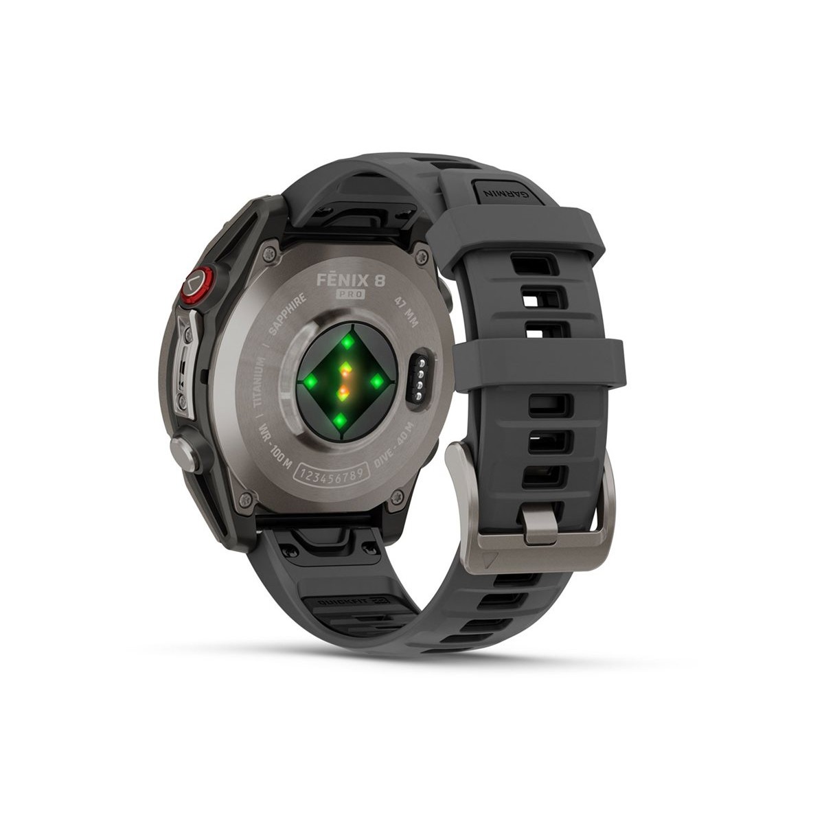 Garmin fenix 8 Pro Sapphire AMOLED 47mm Titan GPS-Multisport-Smartwatch graphit/schwarz