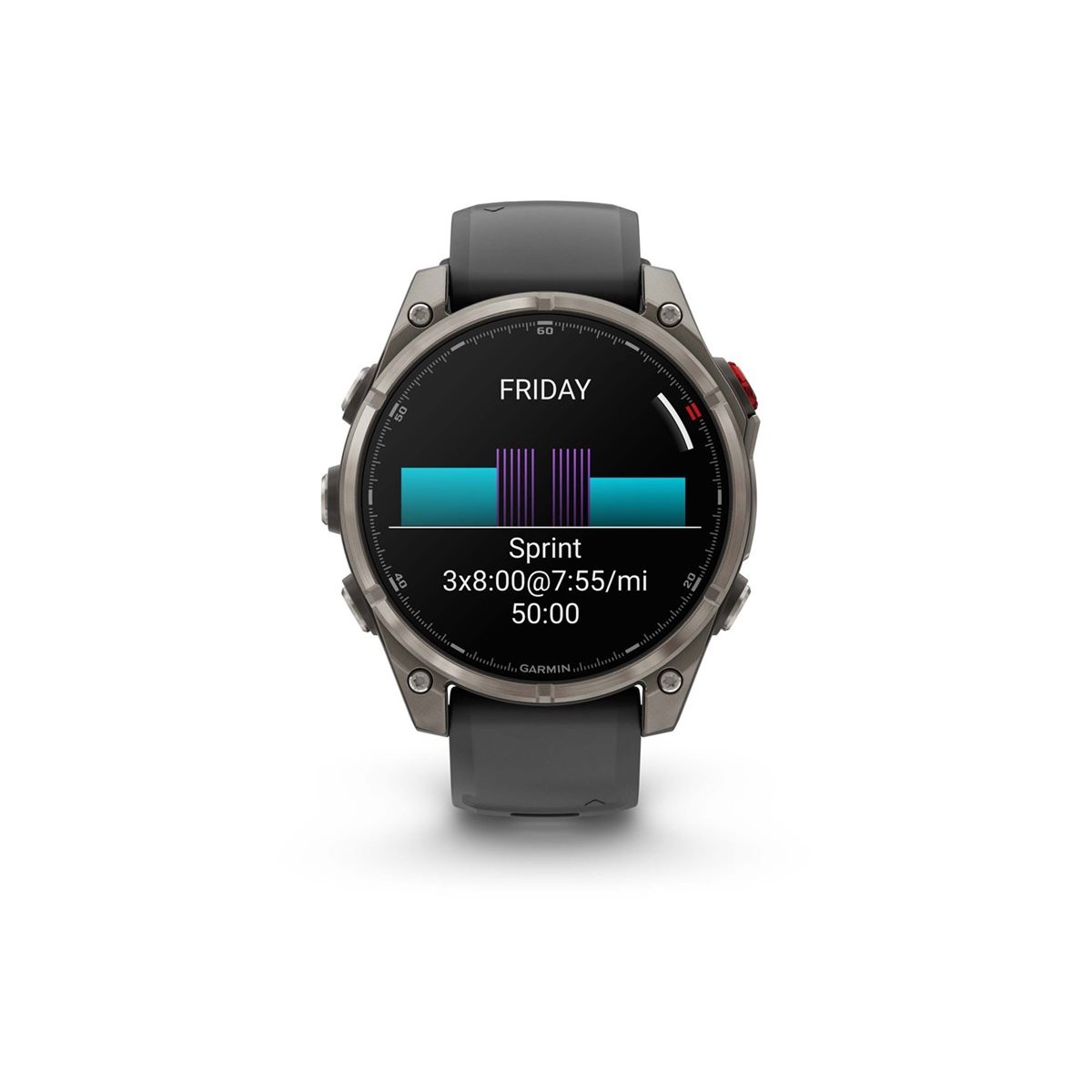 Garmin fenix 8 Pro Sapphire AMOLED 47mm Titan GPS-Multisport-Smartwatch graphit/schwarz