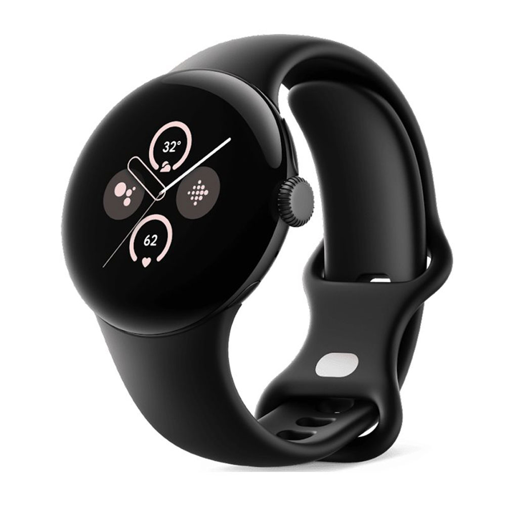 Google Pixel Watch 2 WiFi mit Sportarmband Obsidian matte-black
