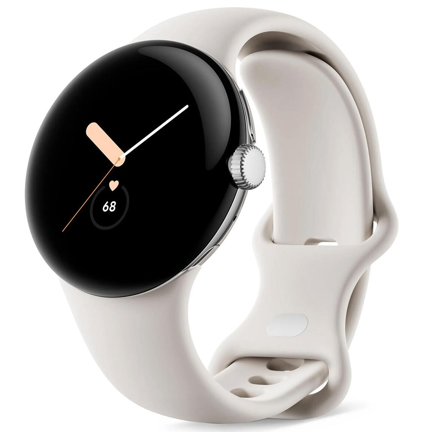 Google Pixel Watch LTE Smartwatch polished silver/chalk EU