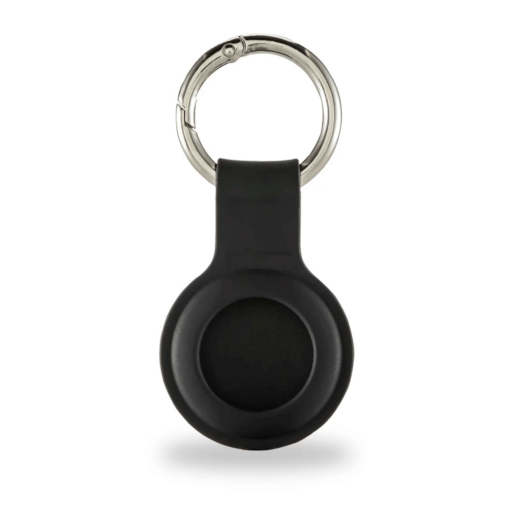 Hama Apple AirTag Schlüsselanhänger Silikon schwarz
