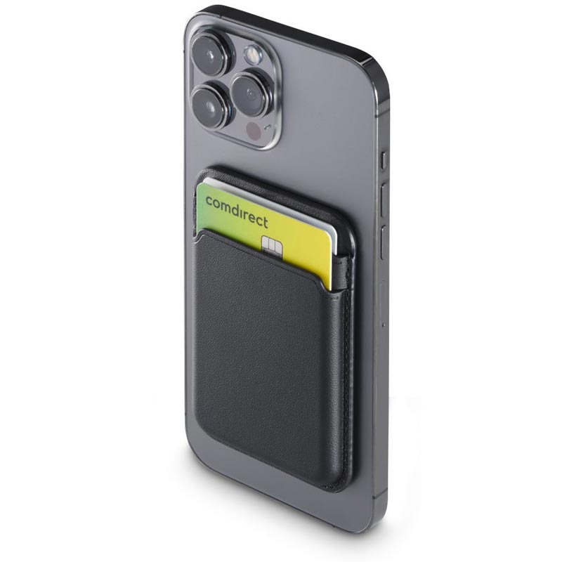 Hama Kartenetui für Apple iPhone 12 / 13 / 14 / 15, MagSafe-kompatibel, Schwarz