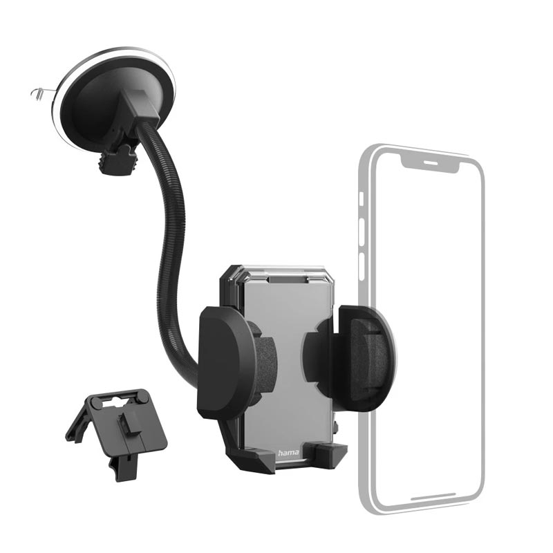 Hama 2in1 Auto-Handyhalterung Set "Multi" f. Lüftung / Scheibe, 360 Grad