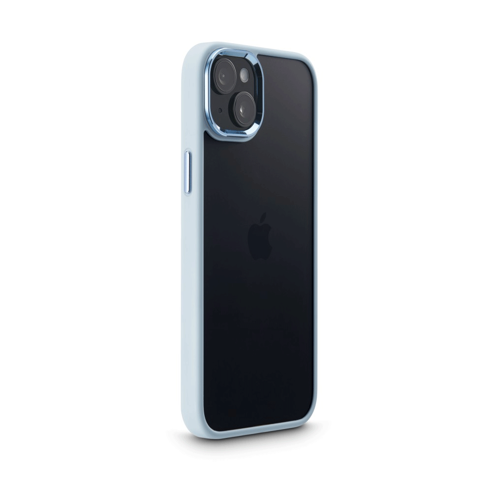 Hama Handyhülle Cam Protect für Apple iPhone 15 Plus durchsichtig Blau