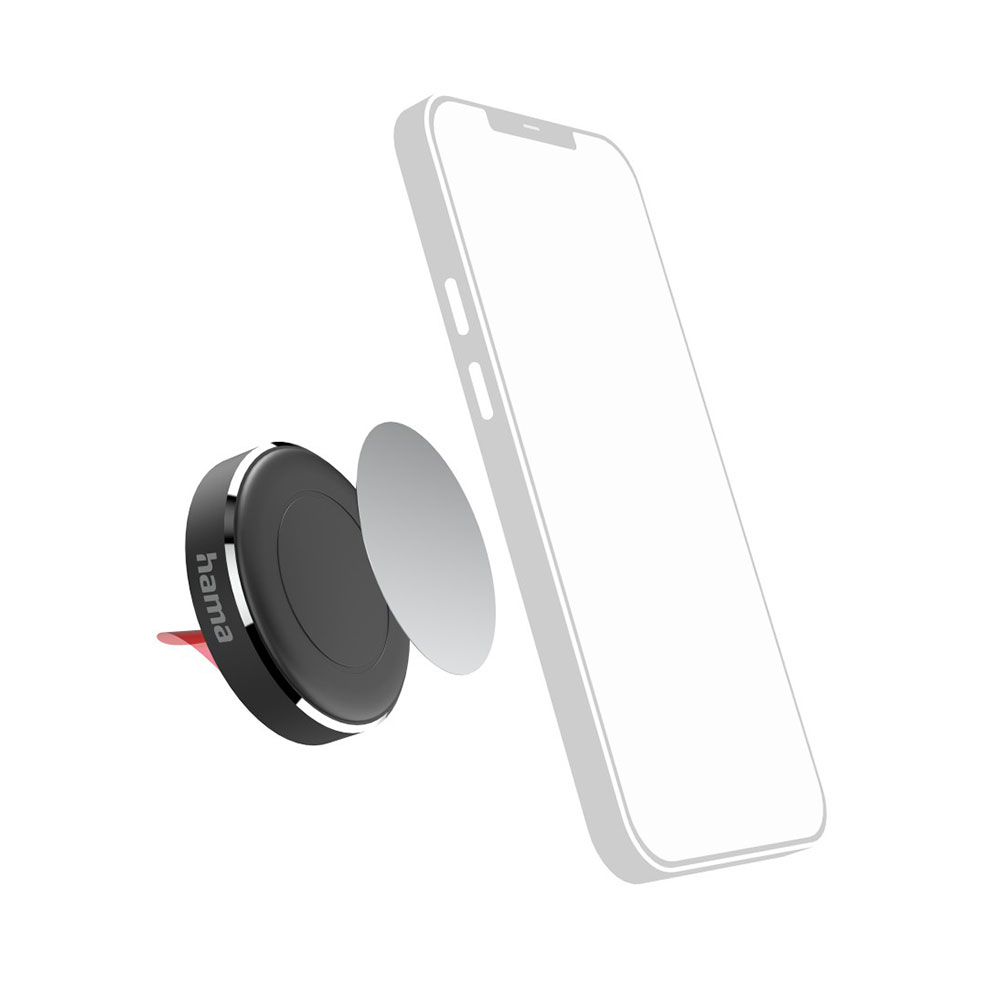 Hama Auto-Handyhalterung "Magnet" für Armaturenbrett, 360 Grad drehbar, univers.