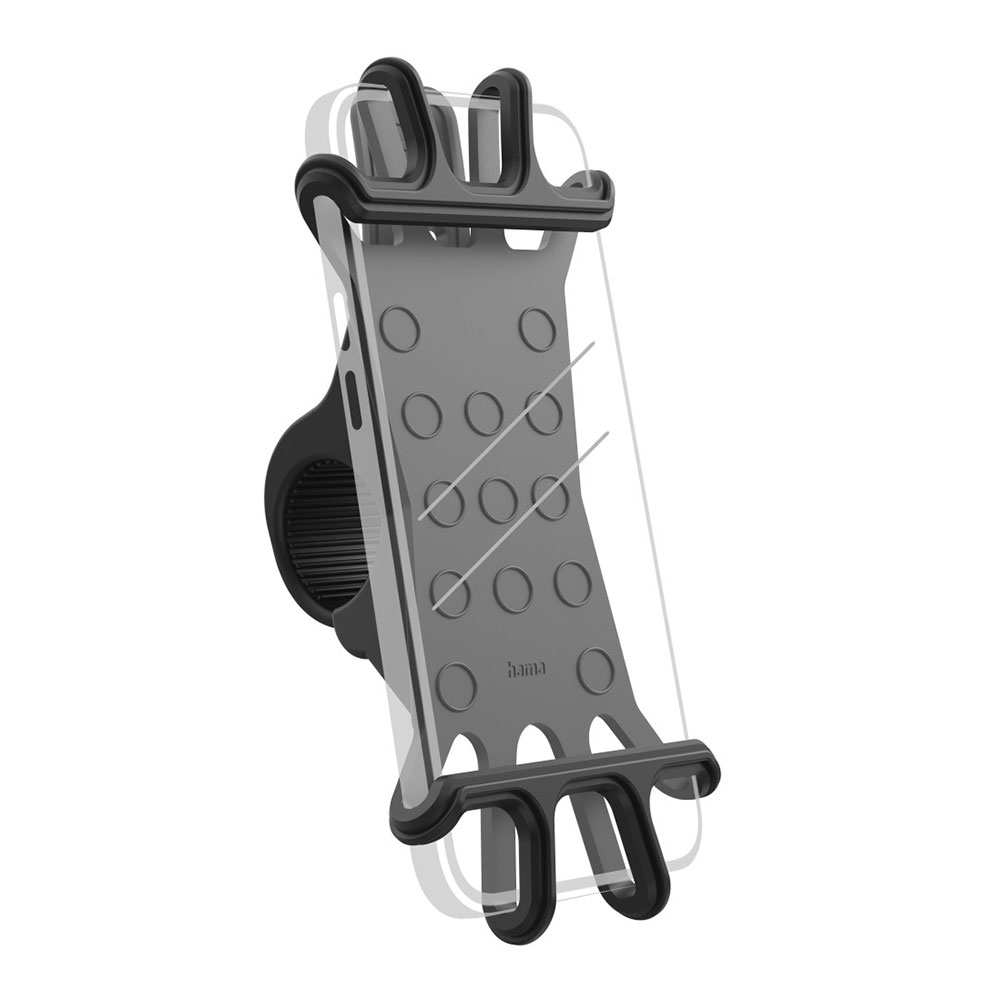 Hama Fahrrad-Handyhalterung "Flexible", universal für Lenkerstange