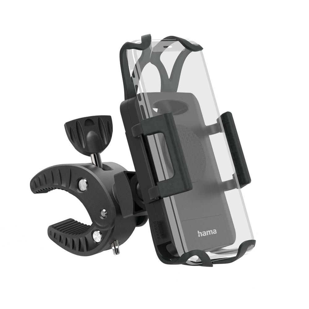 Hama Fahrrad-Handyhalterung "Strong", 360 Grad drehbar, univers. für Smartphones