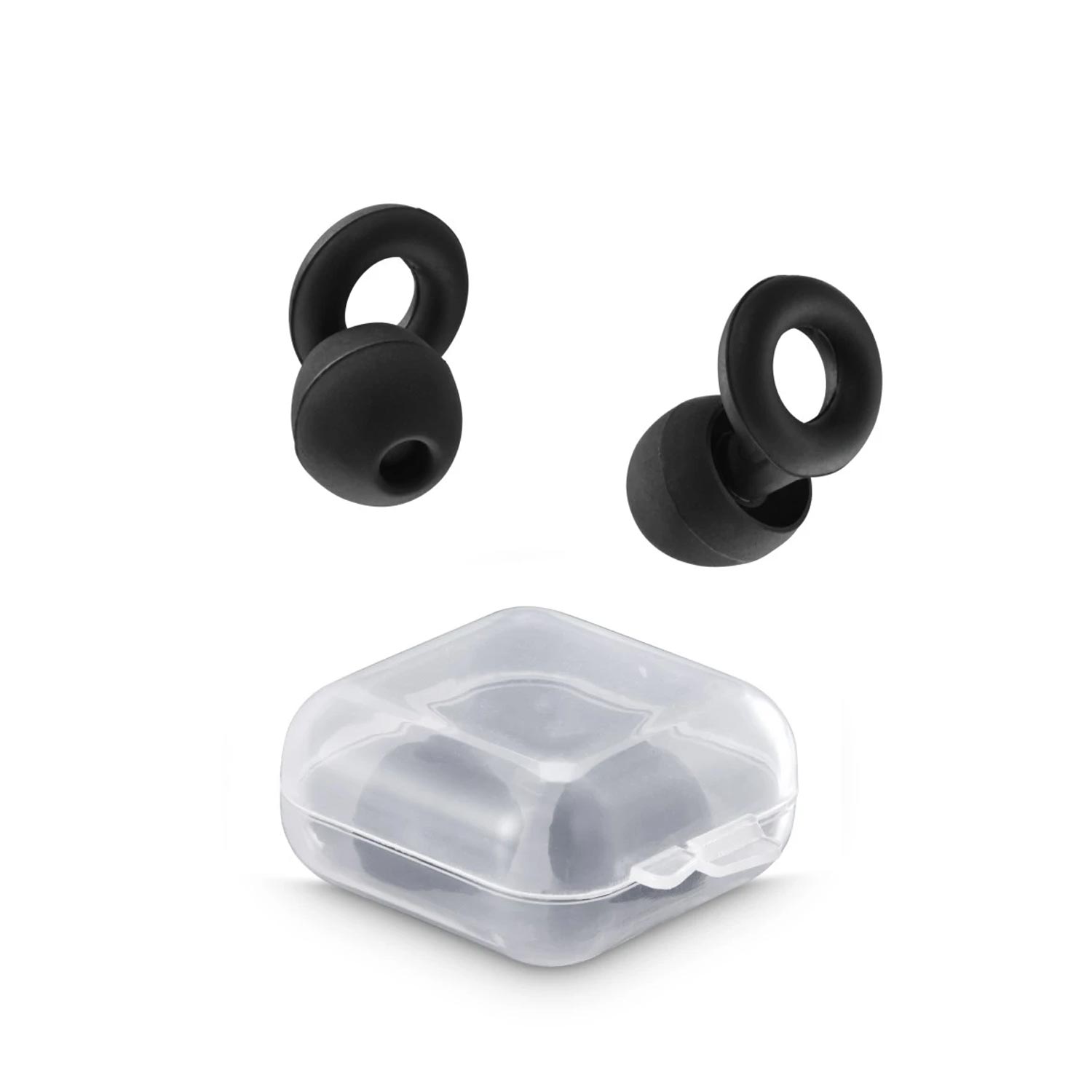 Hama Ohrstöpsel, Noise Reducing, wiederverwendbar, 2 Größen, Silikon, Schwarz