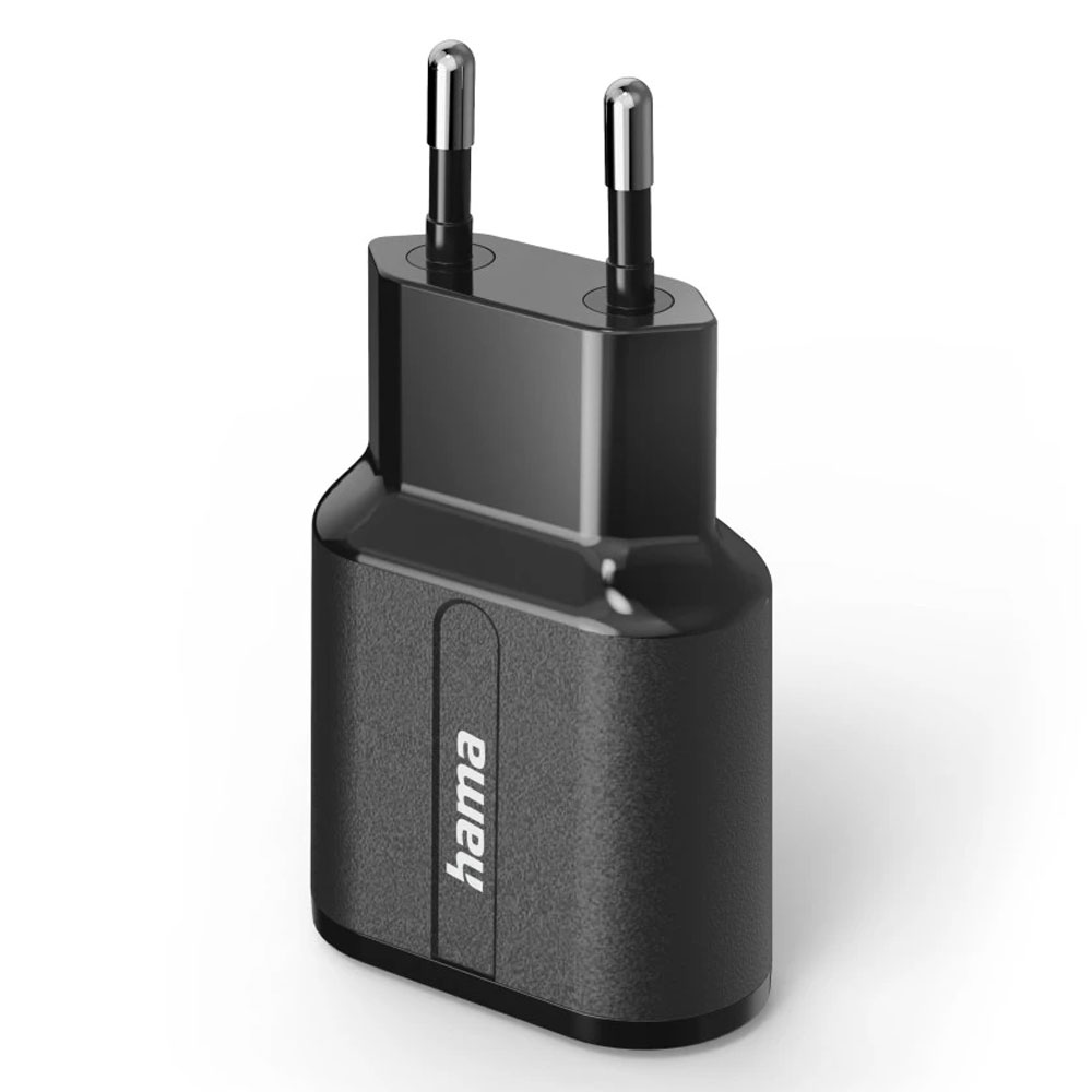 Hama Ladeadapter 2x USB-A 12W Schwarz