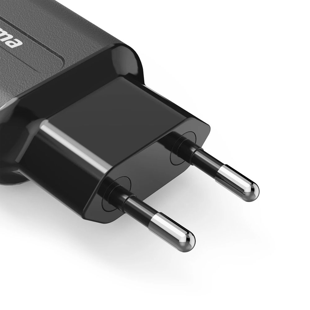 Hama Ladeadapter 2x USB-A 12W Schwarz