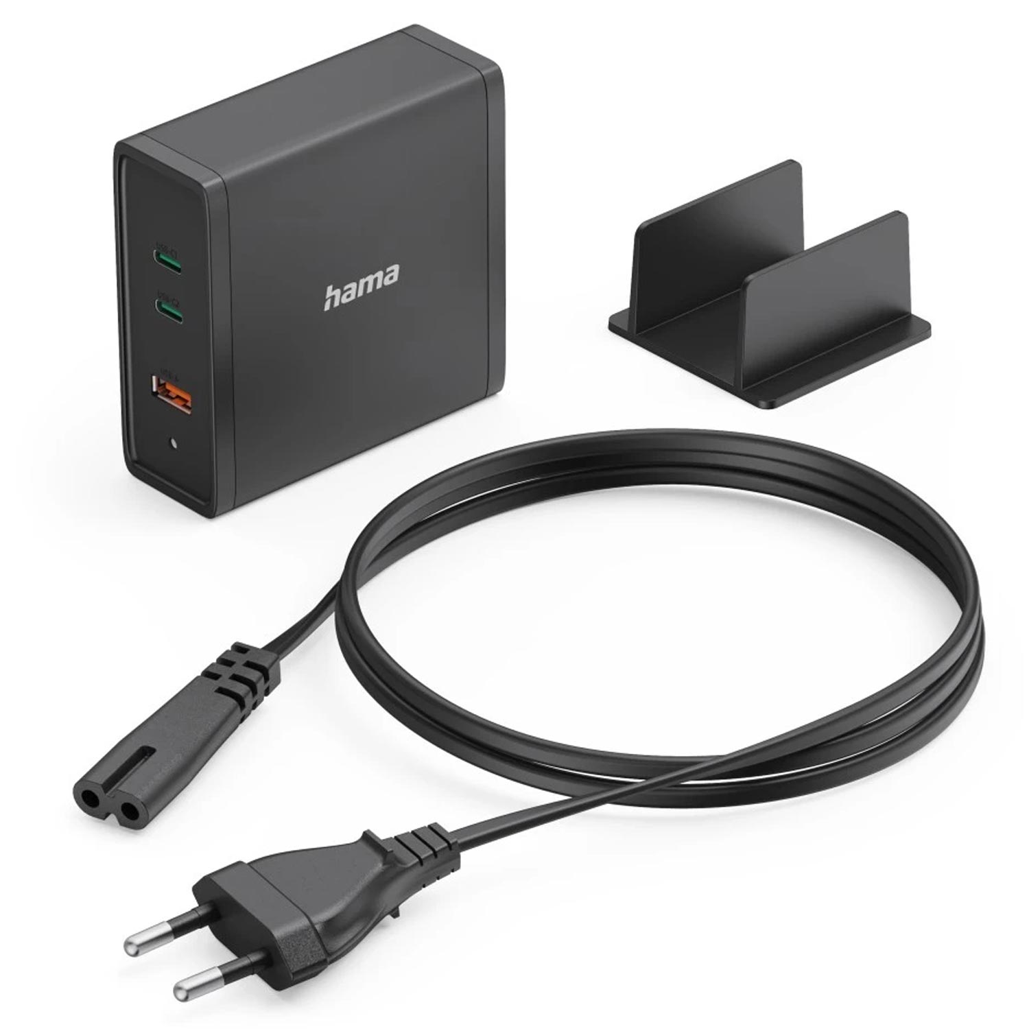 Hama Universal-USB-C-Ladestation, GaN, 3 Ports, Power Delivery (PD), 5-28V/140W