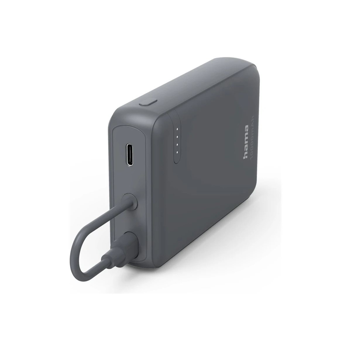 Hama Power Pack "Travel" mit Kabel, 10000mAh, 2 Ausgänge: 2x USB-C, Anthrazit