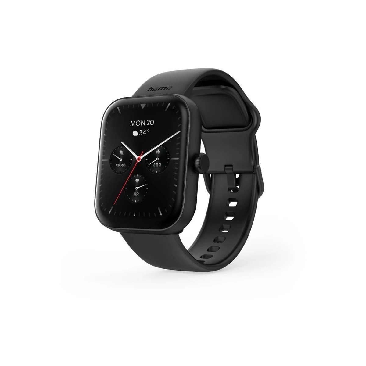 Hama Smartwatch 5000, Telefonfunktion, Schlafüberwachung, IP68, 47