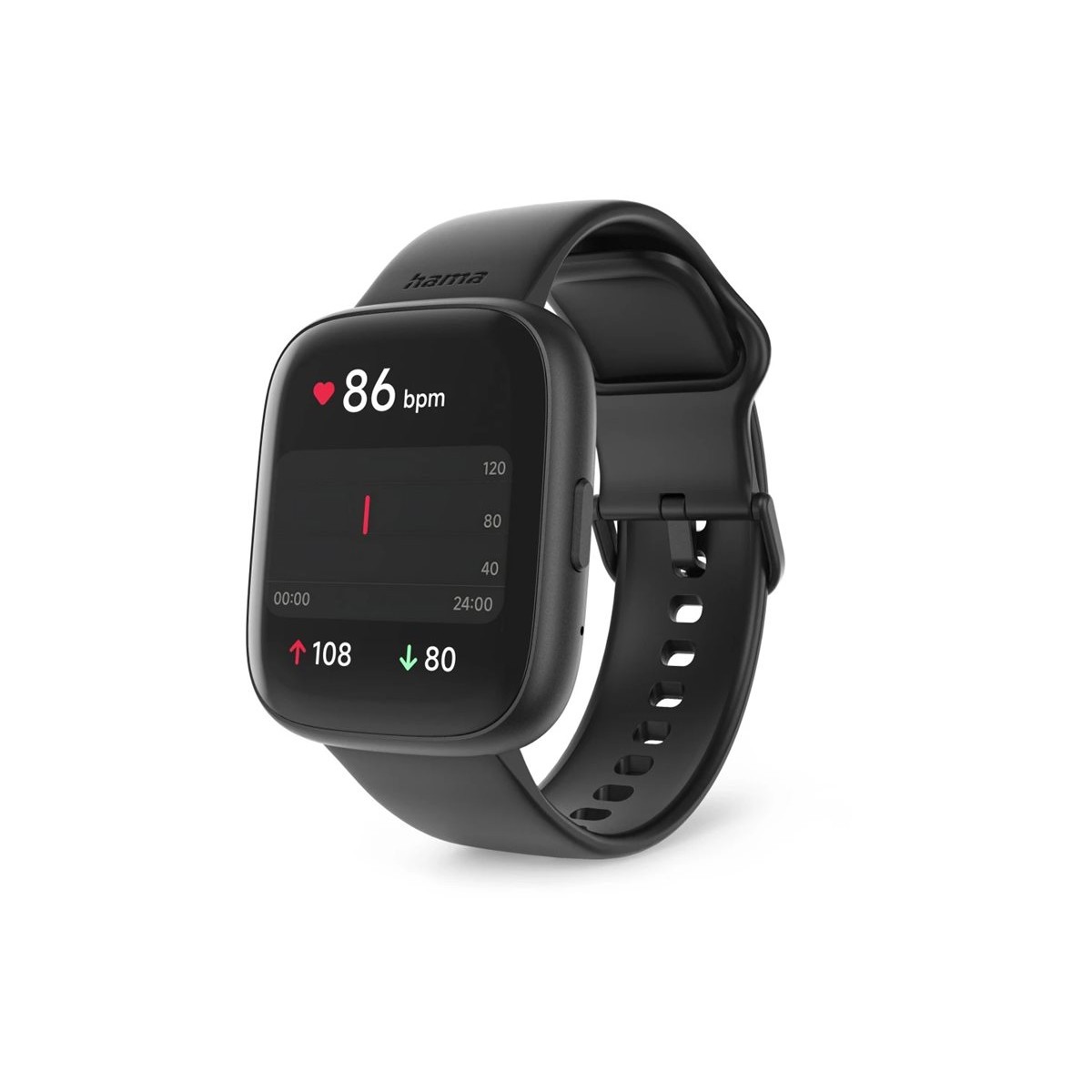 Hama Smartwatch 4000, Telefonfunktion, Schlafüberwachung, IP68, 46