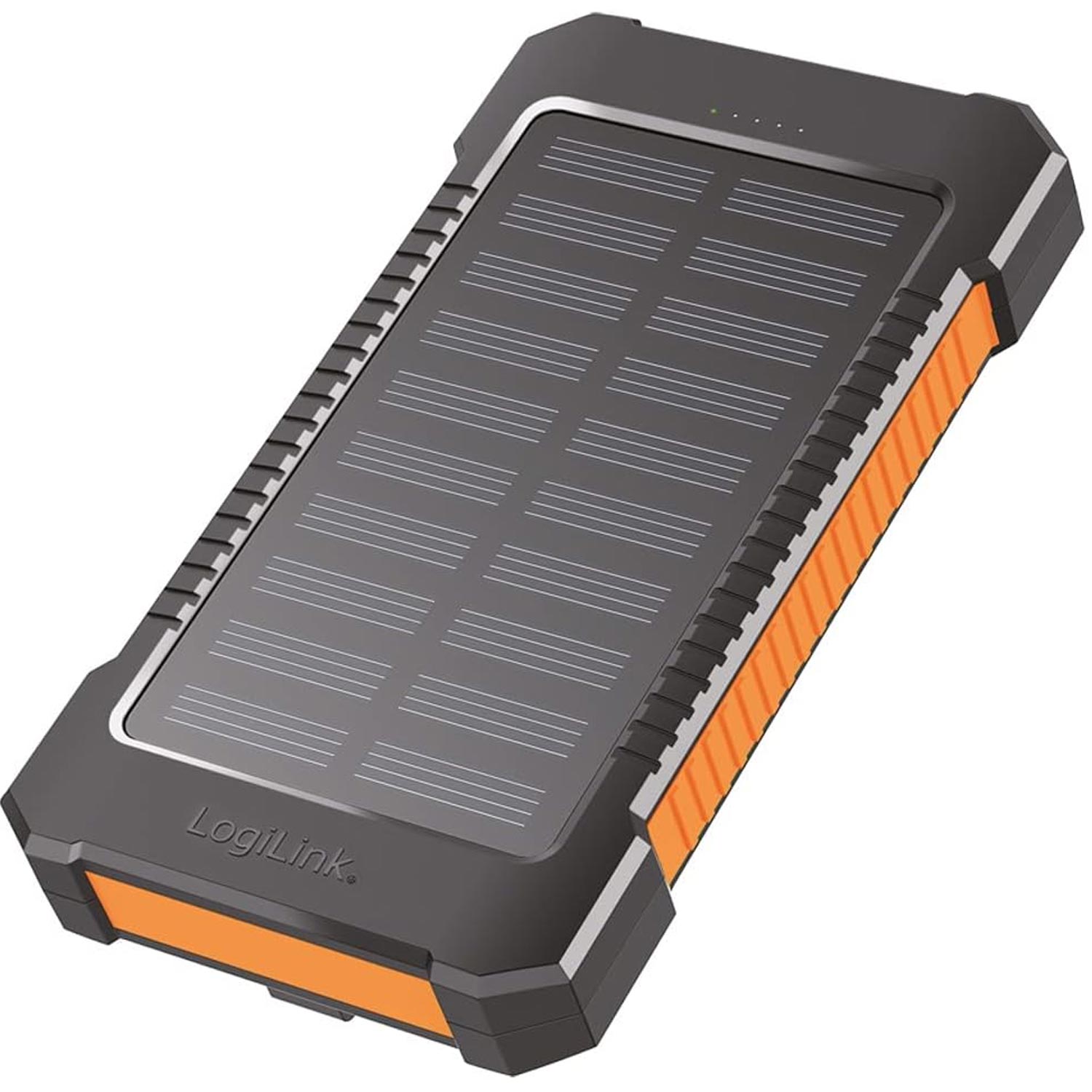 LogiLink Solar-Powerbank 8000 mAh orange